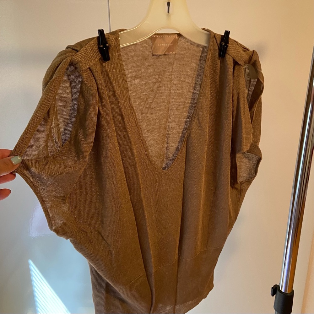 Longchamp beige knit top